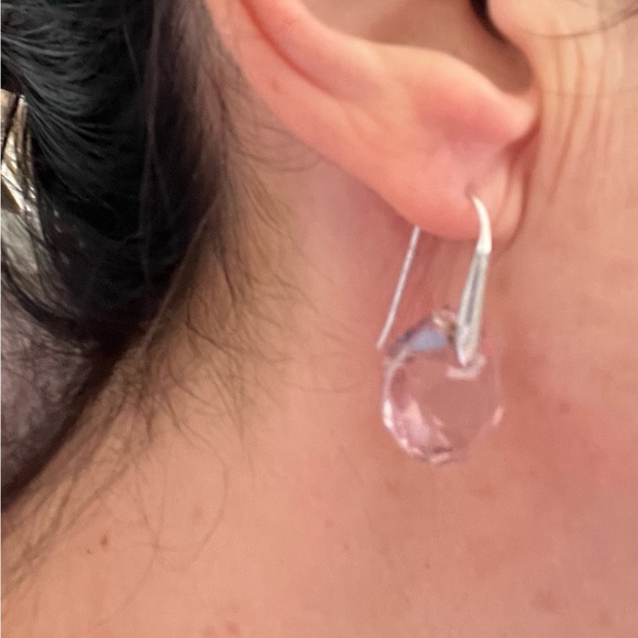 SWAROVSKI pink pendant earrings - Picture 9 of 9